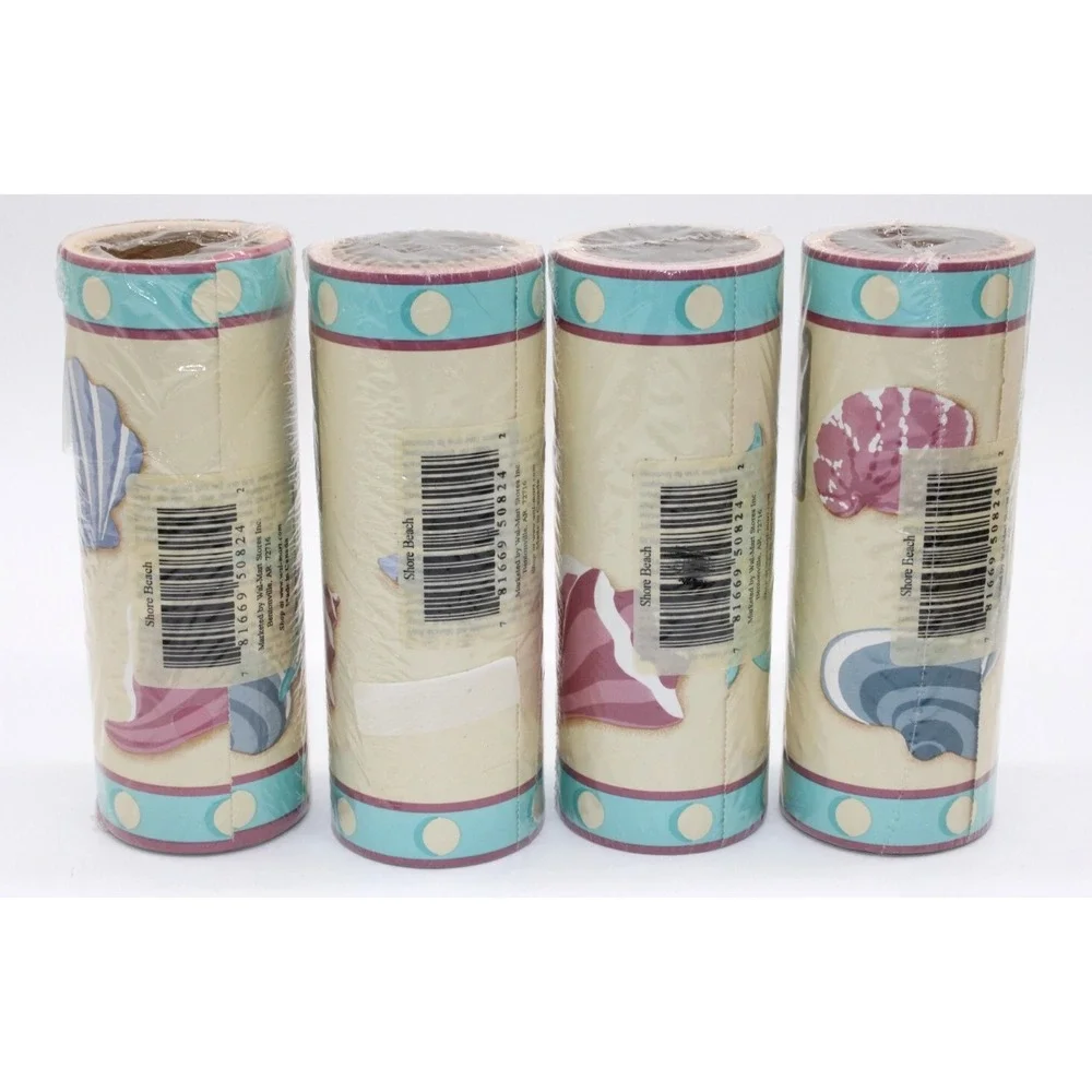 NIP Jubilee Decorative Wall Border 'Shore Beach' Shell Starfish Disc'd 15'x6.87